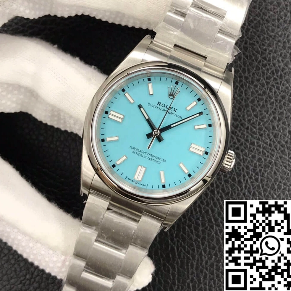 Perpetual Factory Dial EW 36MM Rolex M126000-0006 Turquoise Blue Oyster 0105